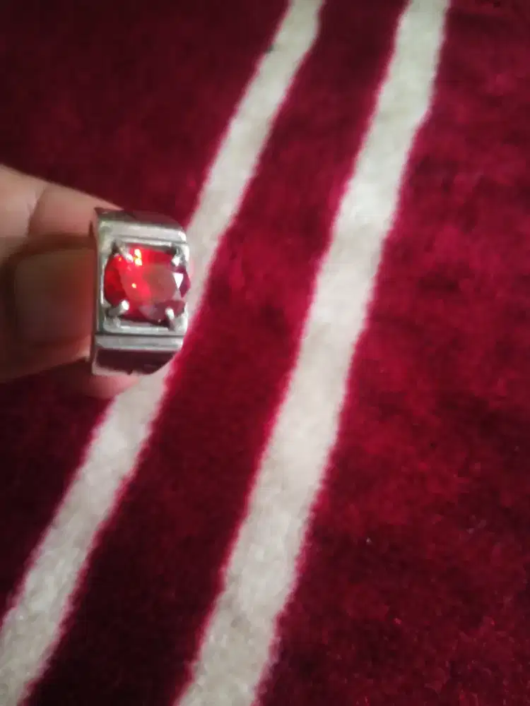 Cincin batu paparanca, ring silver