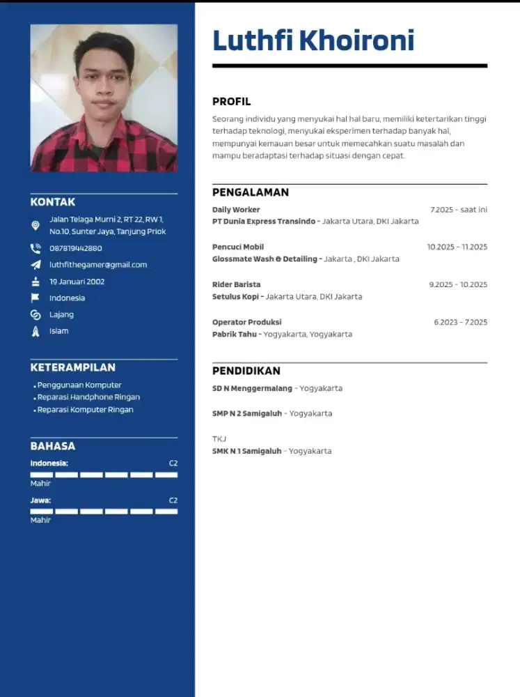 mencari lowongan pekerjaan