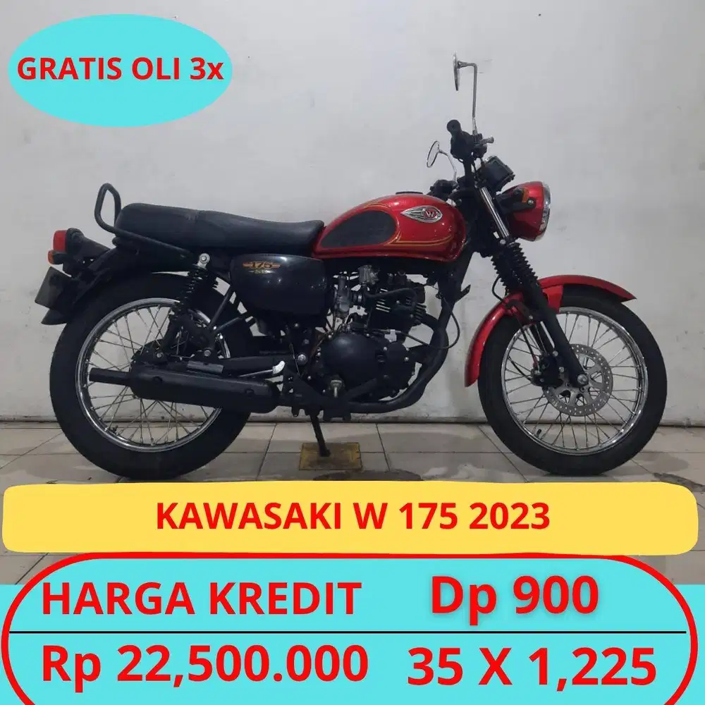 Kawasaki W175 Cafe 2023 Mesin Gress.Garansi Mesin.Gratis Oli 3x