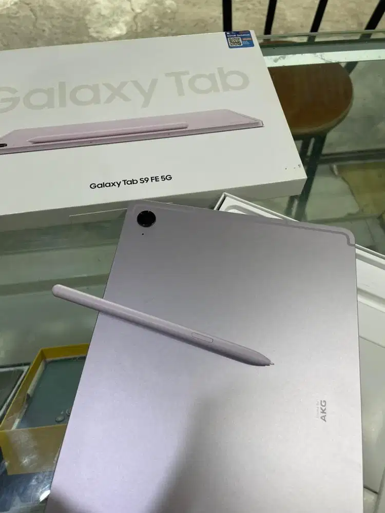SAMSUNG TAB S9 FE 5G RAM 6+6/128 Ada pen dan bisa semua kartu