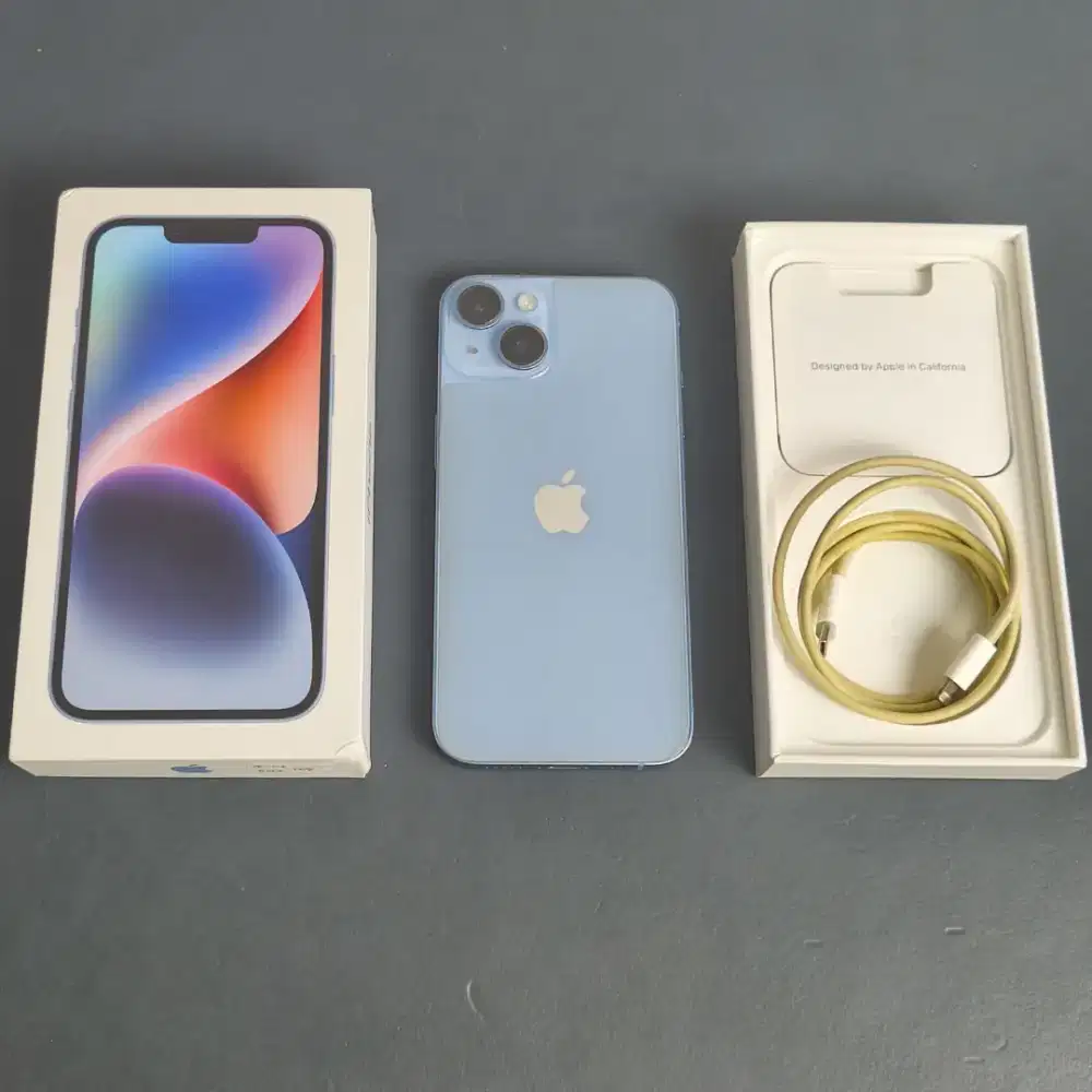 IPHONE 14 256GB BLUE EX GARANSI RESMI