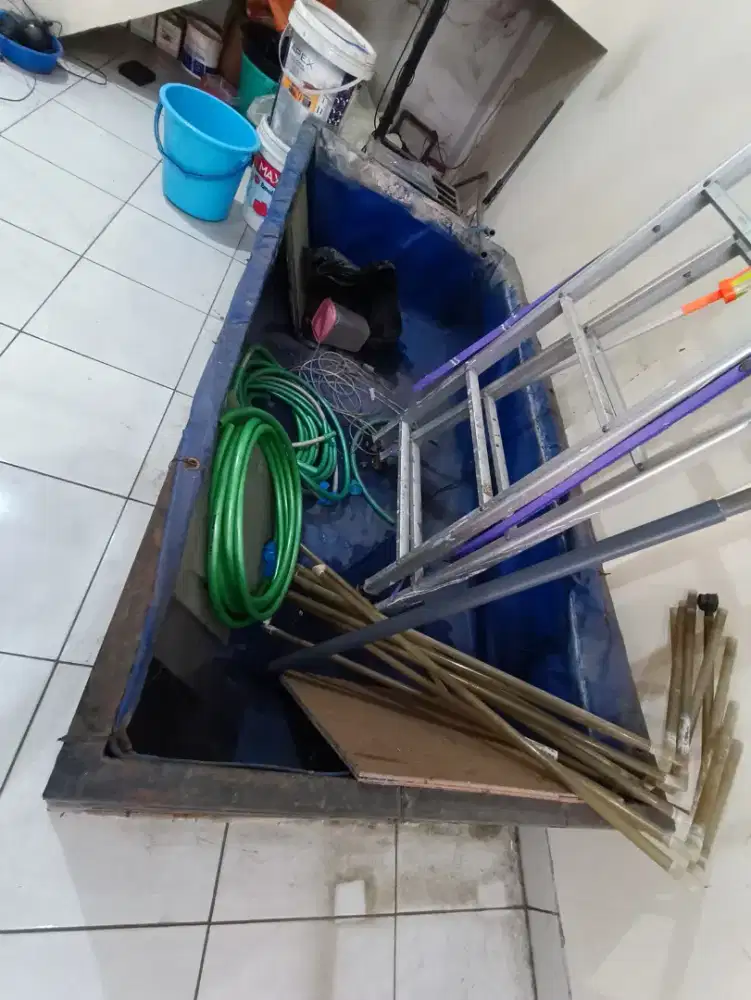 Dijual kolam ikan koi rangka besi hollow tebal