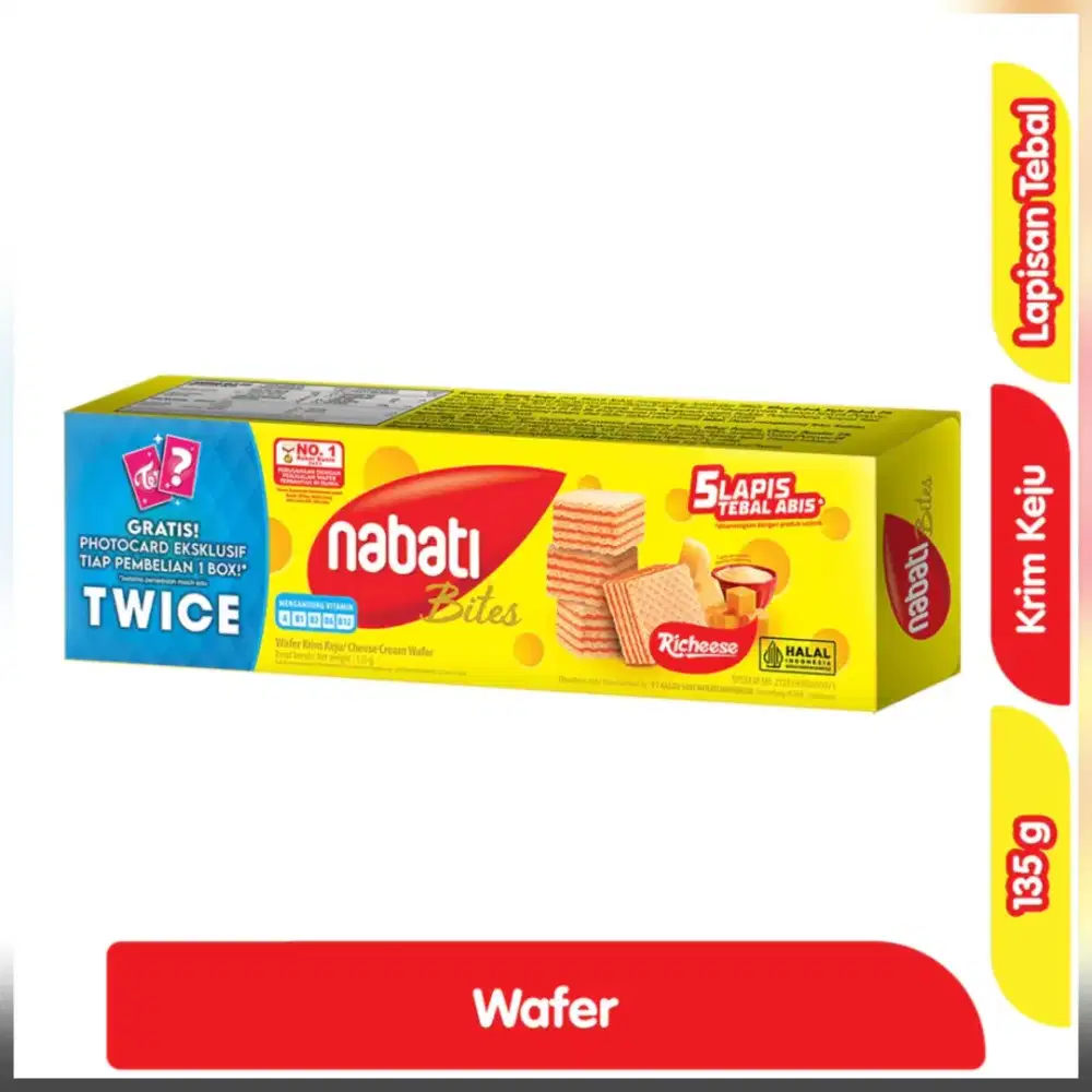 HARGA PROMO: Nabati Richeese Bites Wafer Krim (135 gram)