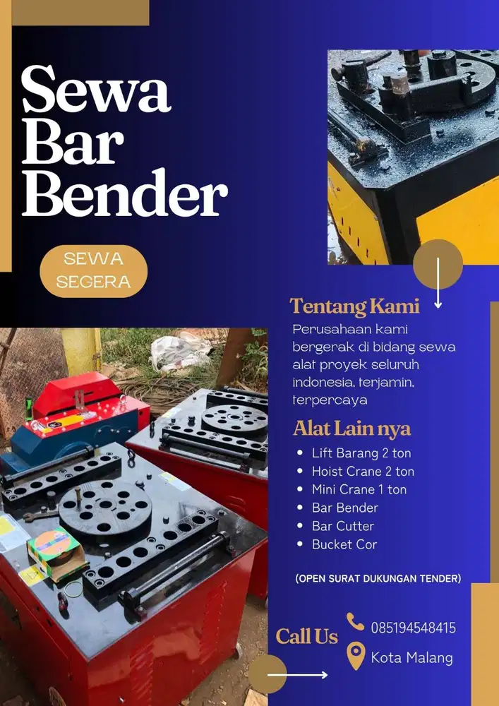Sewa Bar Bender Surabaya