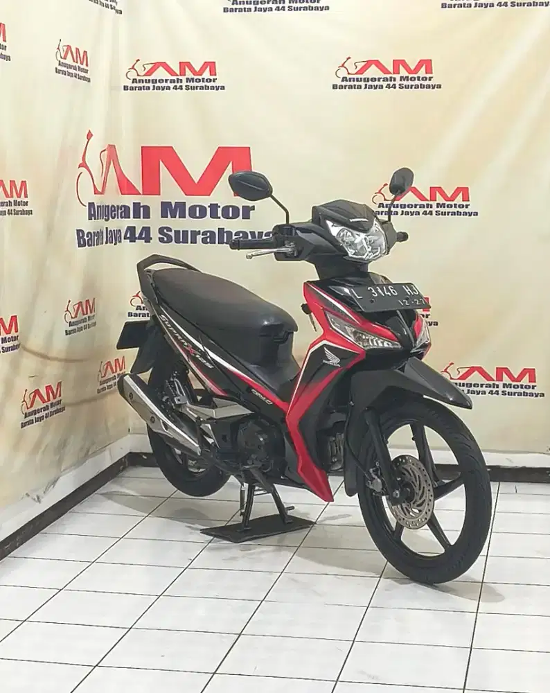 Ready Honda supra x 125 fi Tahun 2017 warna hitam