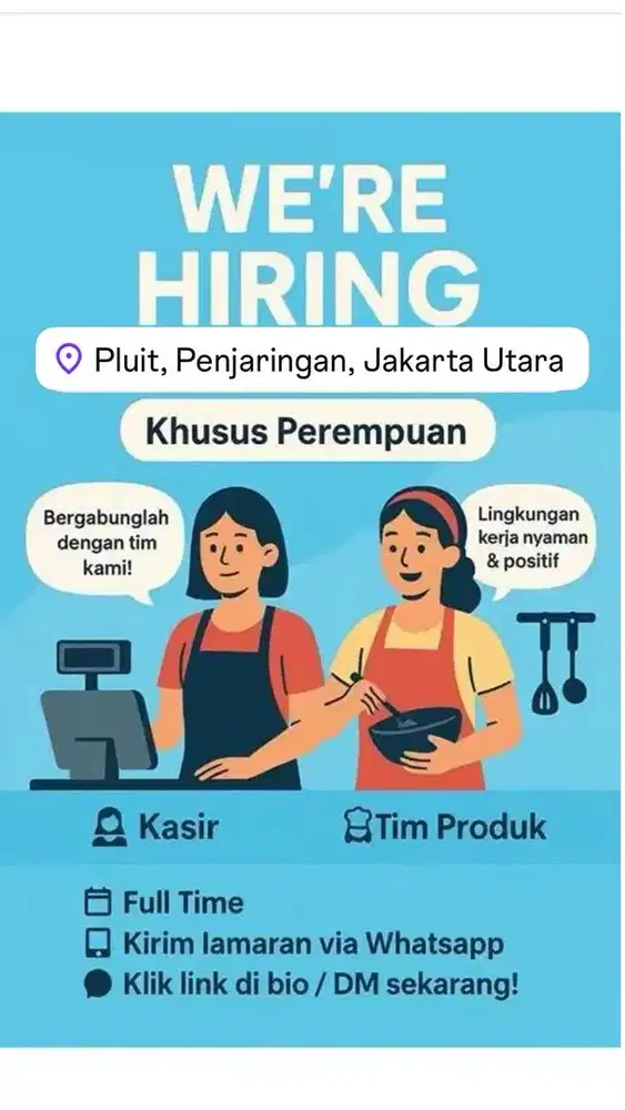 Lowongan kerja jaga tenant khusus wanita