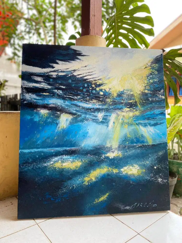 Lukisan 'BEYOND THE SEA' - Oil Painting (70x80cm)