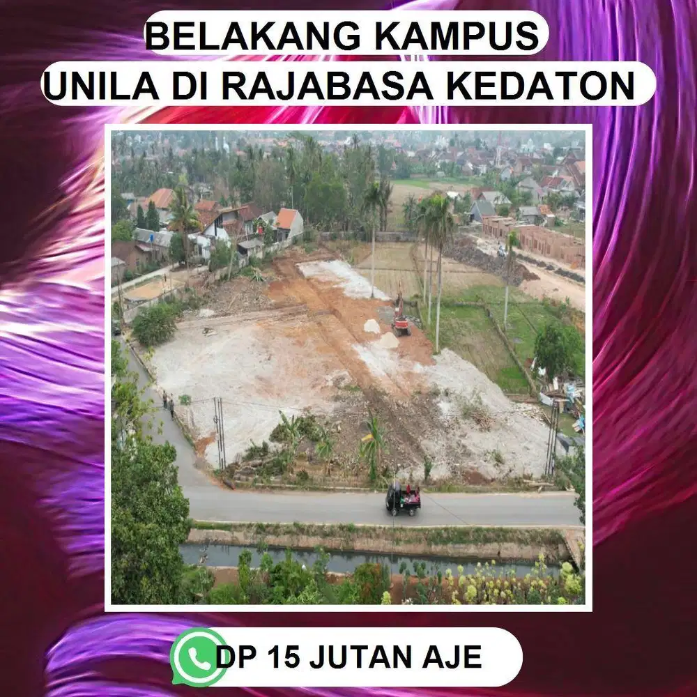 KAVLING DEKAT KAMPUS DI RAJABASA COCOK UNTUK BANGUN KOSAN MAHASISWA