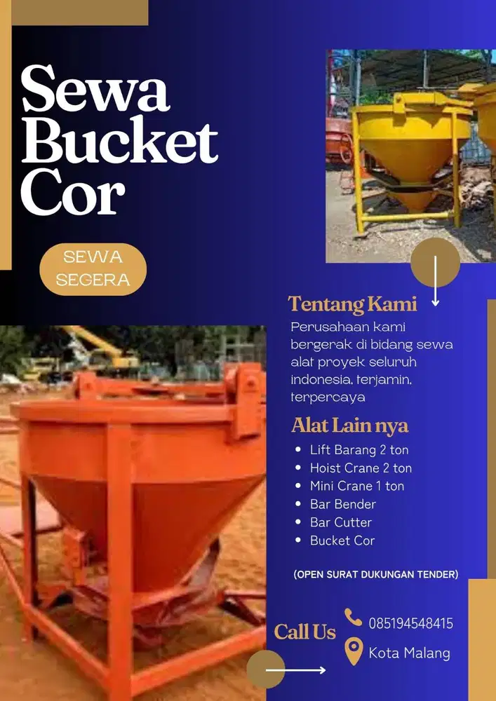 Sewa Bucket Cor Lamongan