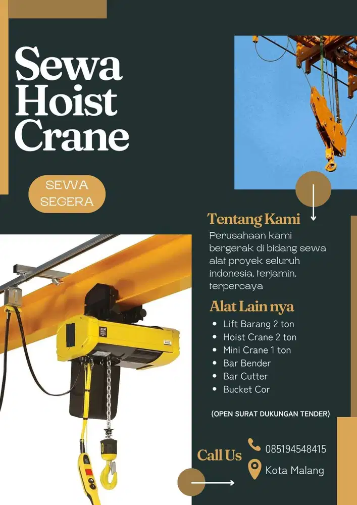 Sewa Hoist Crane Jember