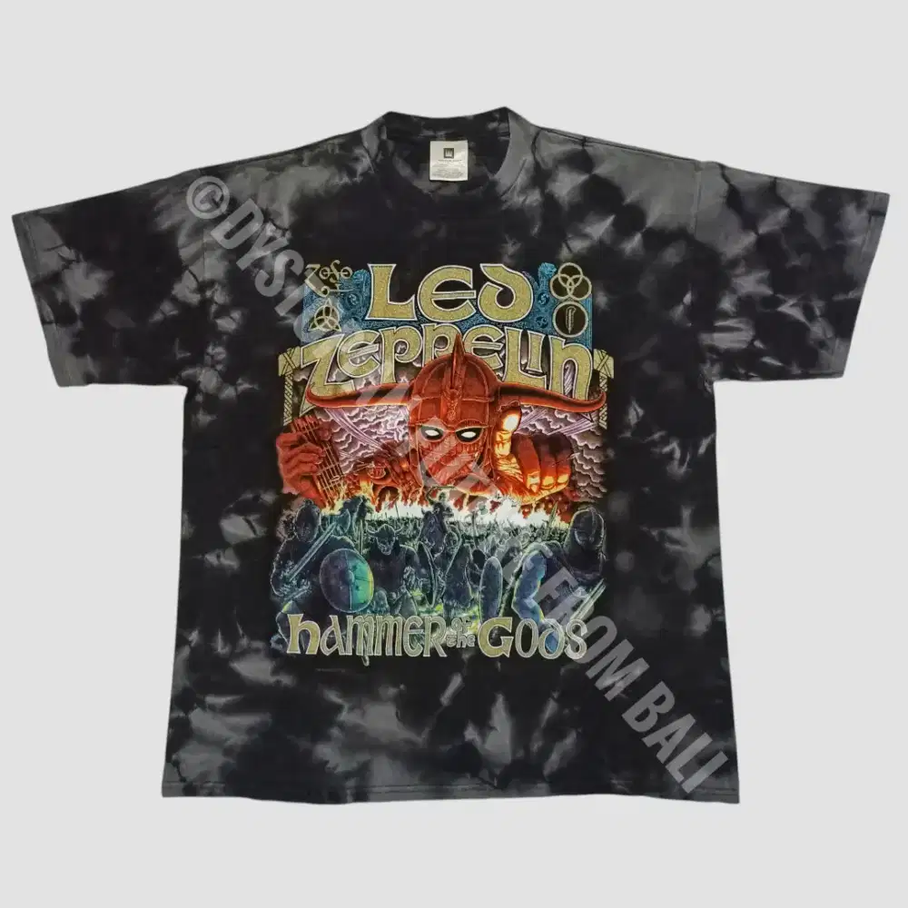 Vintage 1999 T-shirt Tie Dye Band Led Zeppelin - Hammer Of The Gods