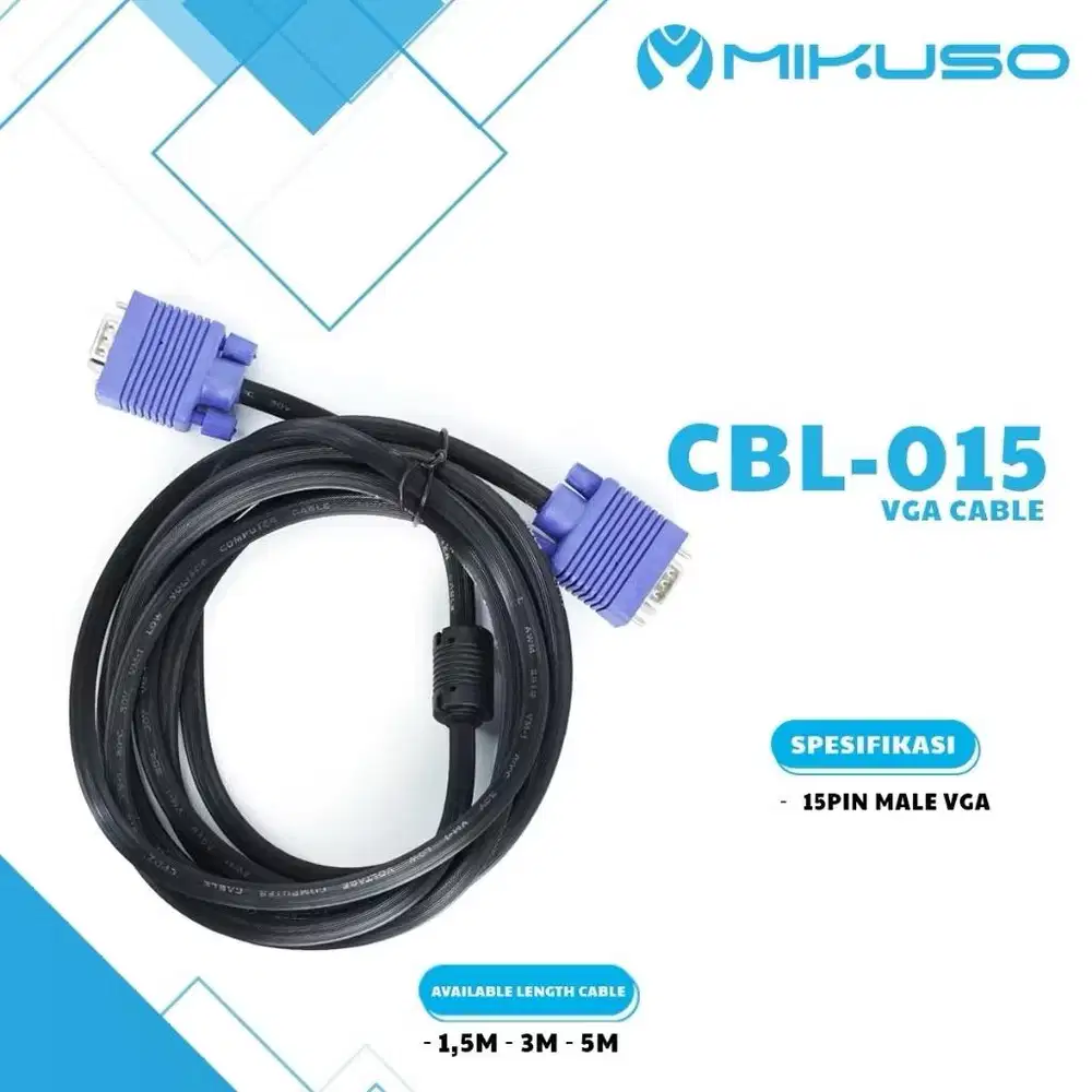 cabel vga to vga 3 meter