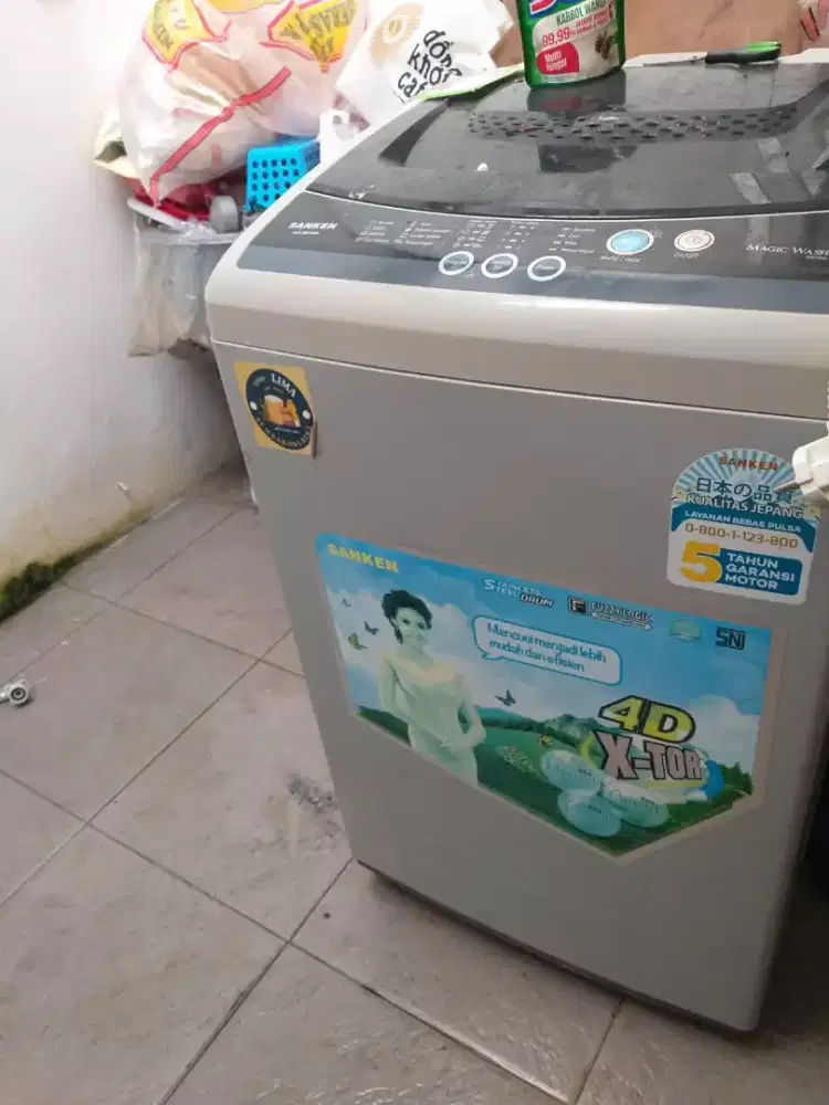 Sanken AW-S831 BK mesin cuci 8 kg