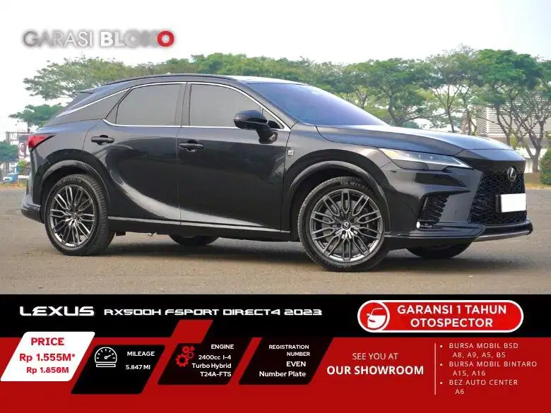 Lexus RX500h FSport Direct4 AWD 2023 / 2024