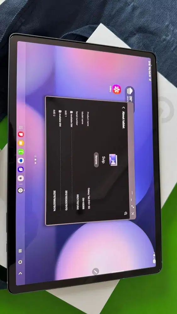 Samsung tab S10+ 5G 256gb sein baru sebulanan, like new