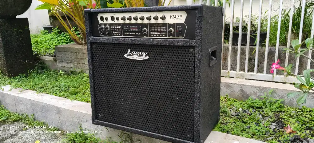 LEXUS KM-500 amplifier keyboard, kaya baru