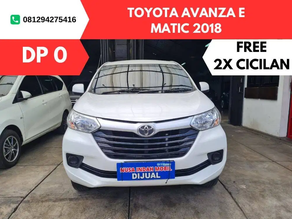 DP 0 Toyota Avanza E MATIC 2018
