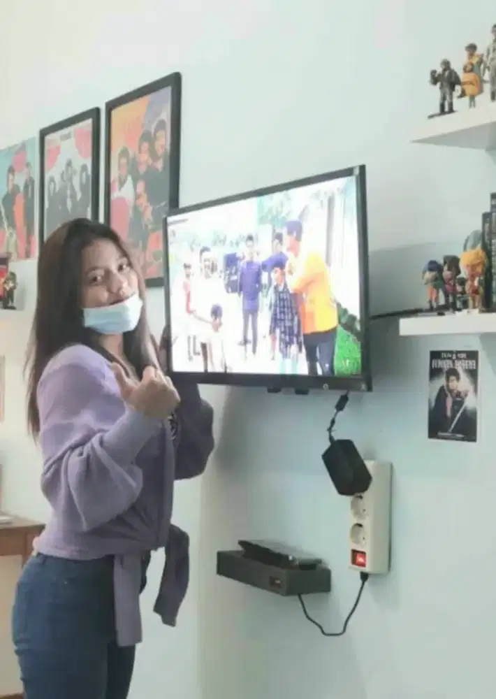 pasang & jual bracket buat gantungan tv led lcd di tembok rapih nyaman