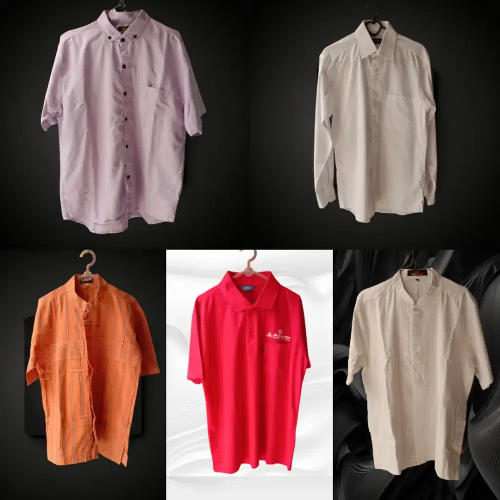 100 rebu dapat 5 pcs atasan Pria