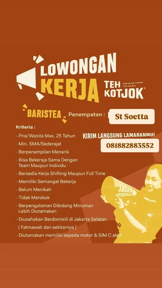 Sales Teh Kotjok Bandara Soetta