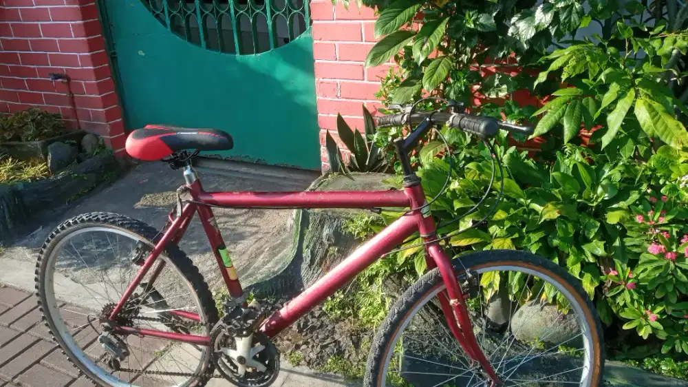 Sepeda MTB jadul 26 merk toshima 6 speed istimewa