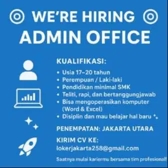 Dibutuhkan Segera! Admin Office – Boogie Entrepreneur