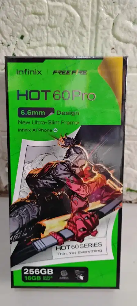 INFINIX HOT 60 PRO BLACK RAM 8+8 / 256 GB BARU GARANSI RESMI 1 TAHUN