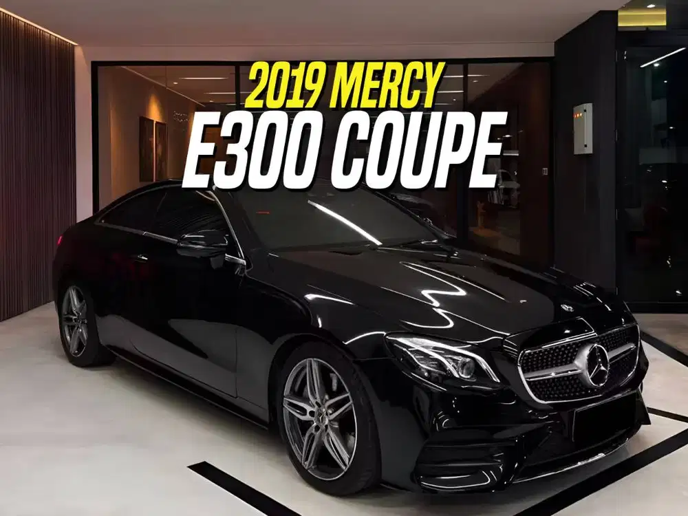Mercedes Benz E300 Coupe AMG 2021 NIK 2019 Black on Red Mercy E 300
