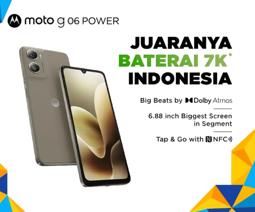 New motorola G 06 Power 1jutaan 128gb 700 Mah (BARU)