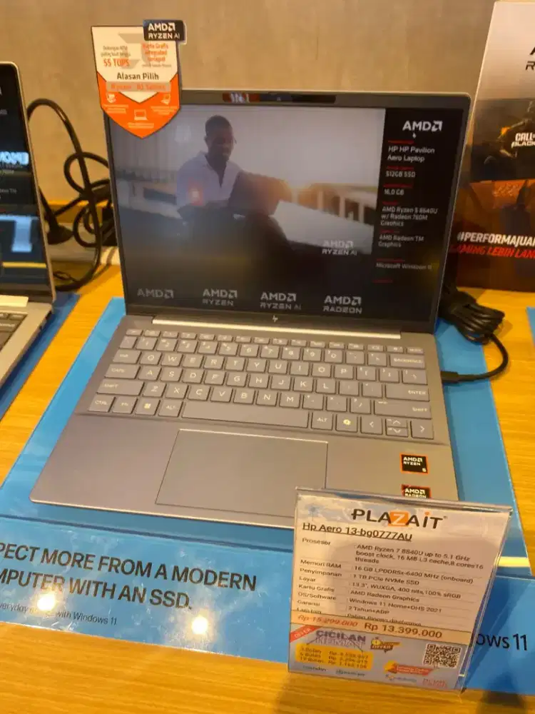 Kredit laptop HP aero modal ktp