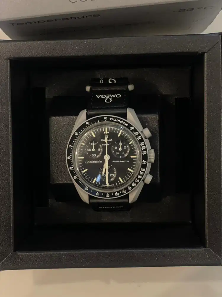 OMEGA SWATCH JAM TANGAN - MISSION TO THE MOON