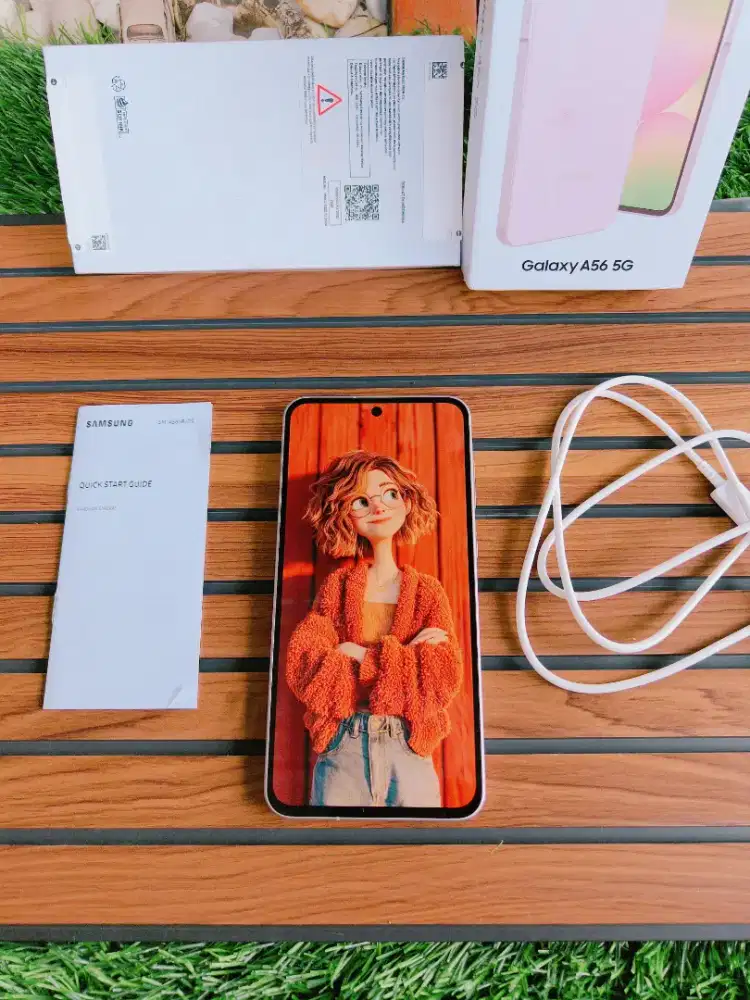 Samsung Galaxy A56 5G 8/256  Pink Mulus Fullset Ori Garansi Panjang