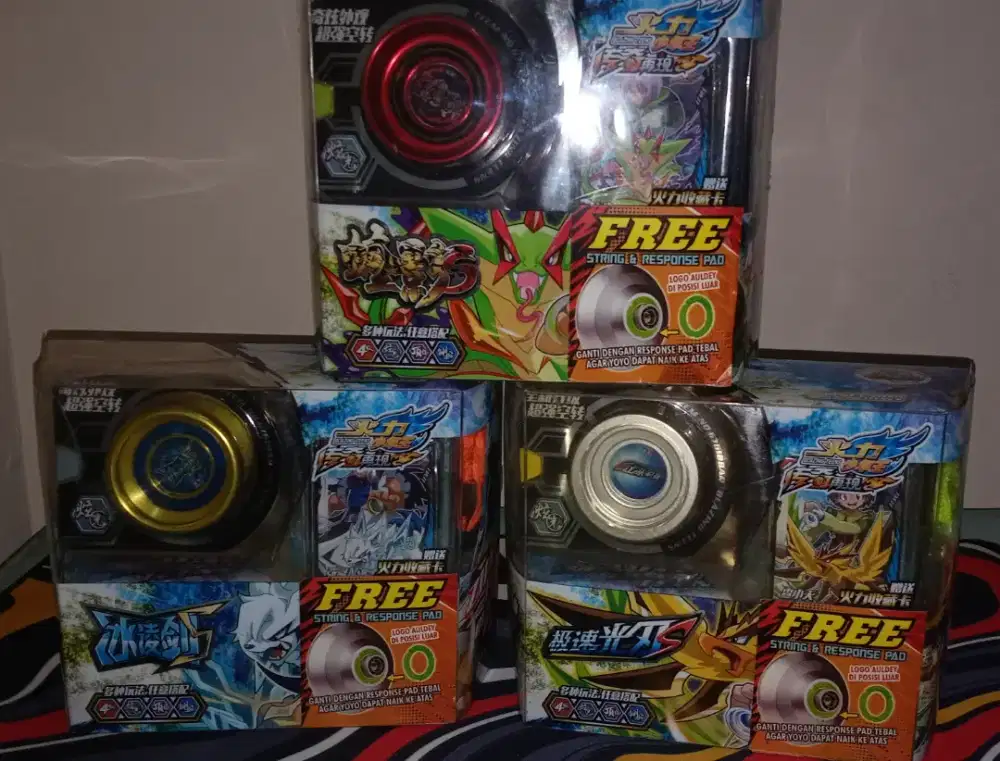 Paket Obral 3 Yoyo Auldey Blazing Teens Metal Series / Level 4