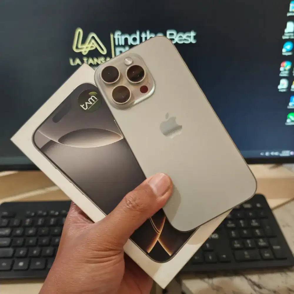 Iphone 16 Pro 256 GB iBox BH100% Like New No Minus Fullset