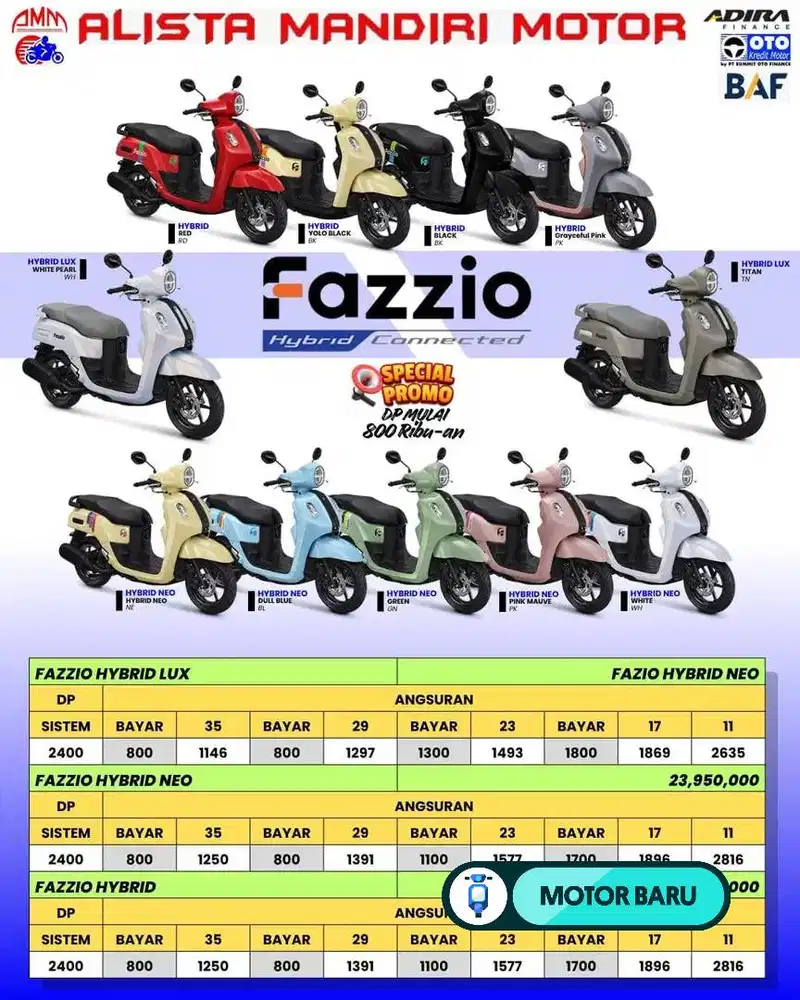 [Motor Baru] PROMO DP 800RB YAMAHA FAZZIO 2025