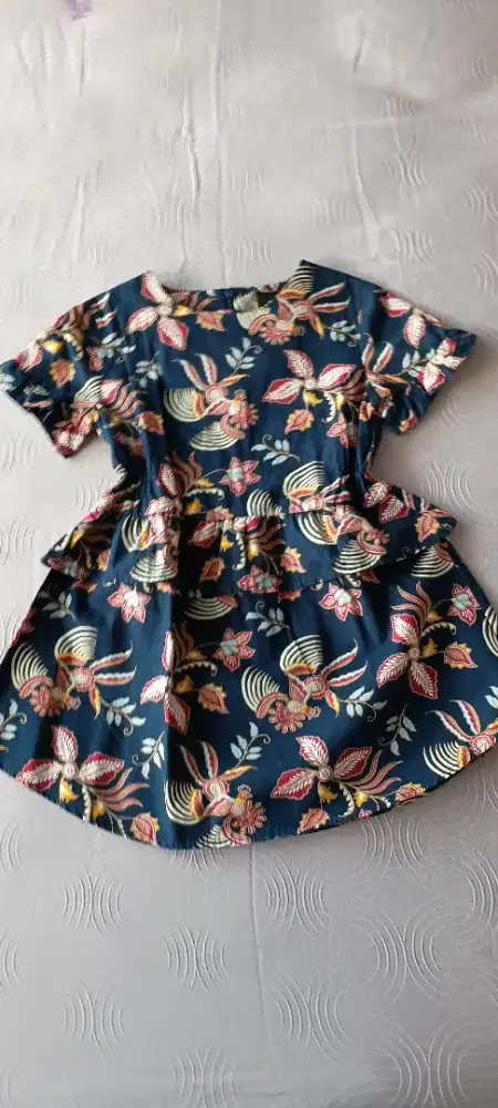 Preloved dress batik anak perempuan murah