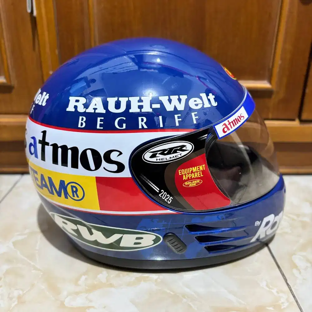 Helm Motor Full Face RawTypeRiot RTR x RWB x Atmos