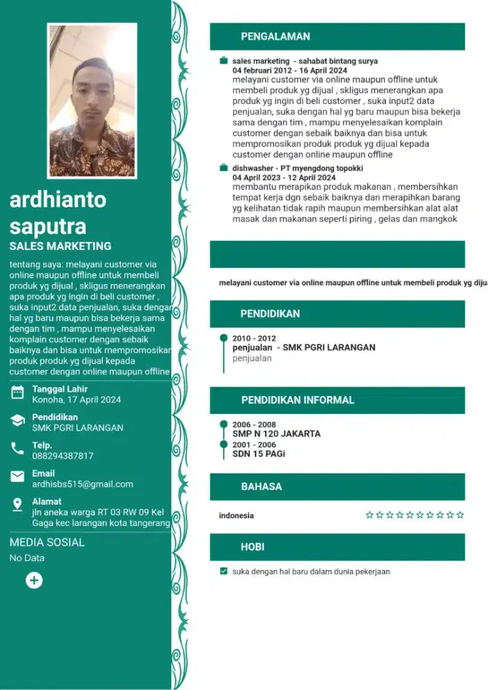 Mencari pekerjaan apa saja