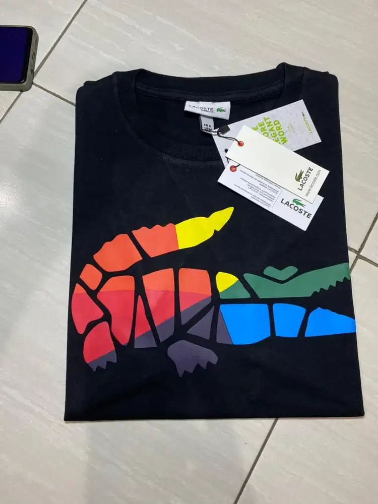 T-shirt lacoste motif buaya brazil