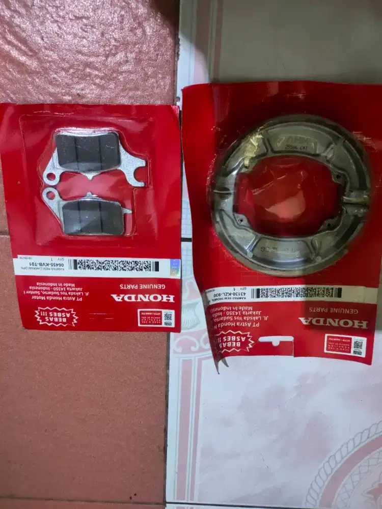 Kampas rem motor beat atau genio depan dan belakang