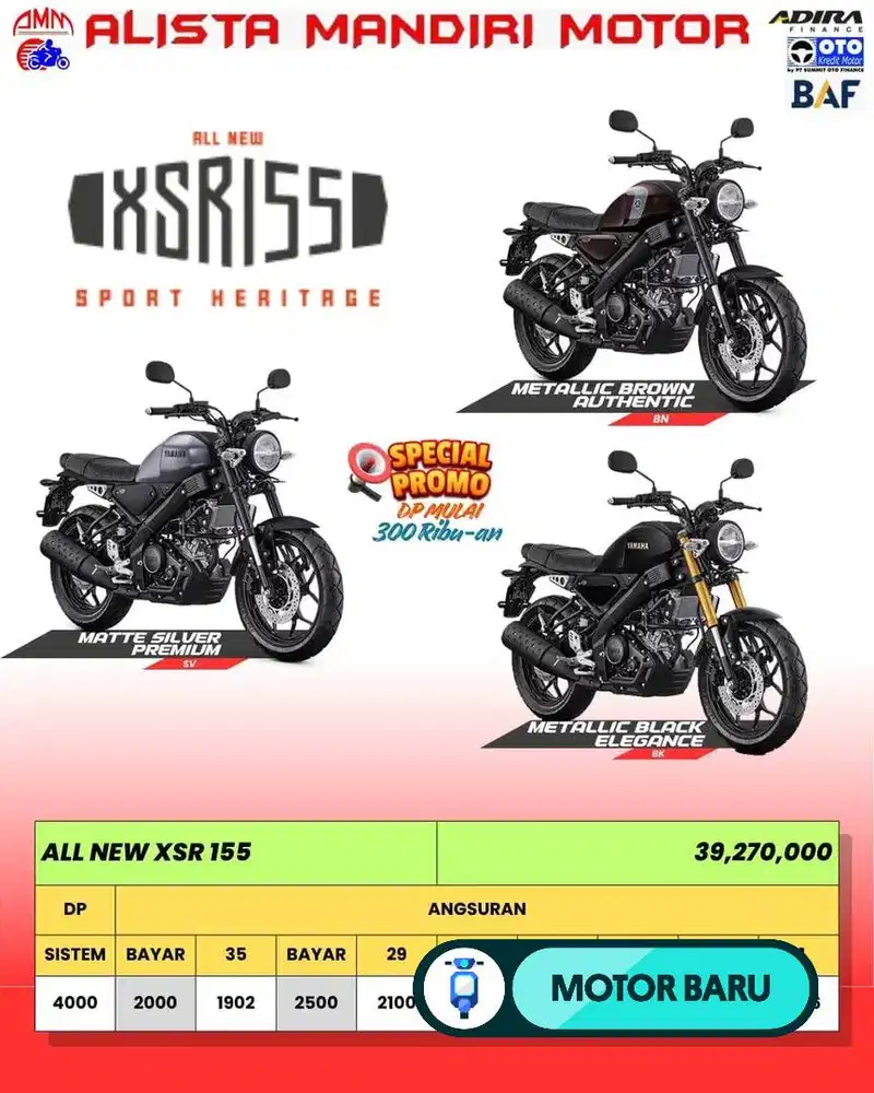 [Motor Baru] PROMO ALL NEW XSR 155 2025