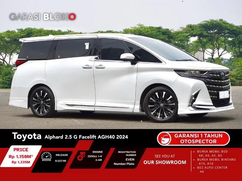 Toyota Alphard 2.5 G Facelift (AGH40) 2024