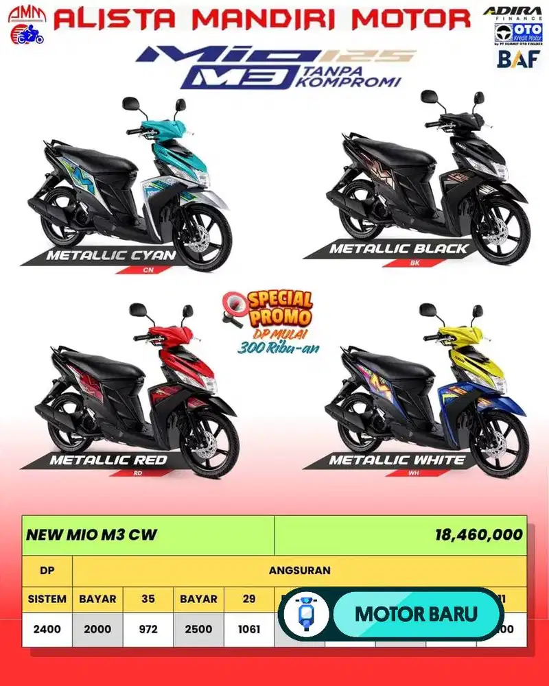 [Motor Baru] PROMO YAMAHA MIO M3 CW 2025
