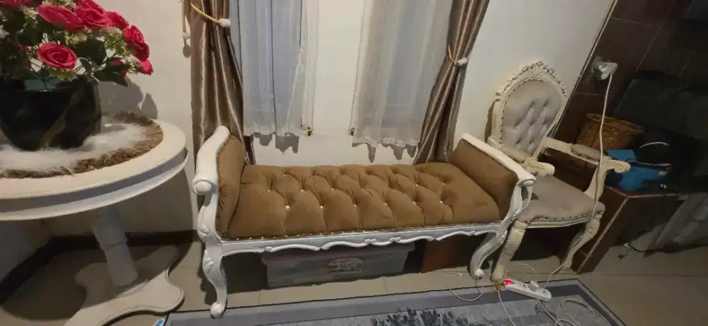 Kursi jati jepara cat duco mulus