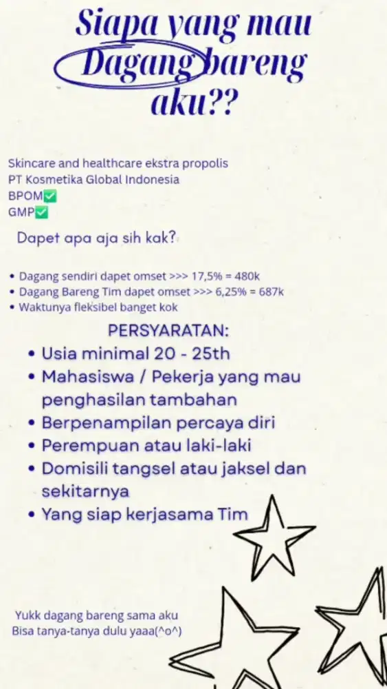 YUK DAGANG SKINCARE BARENG AKUU