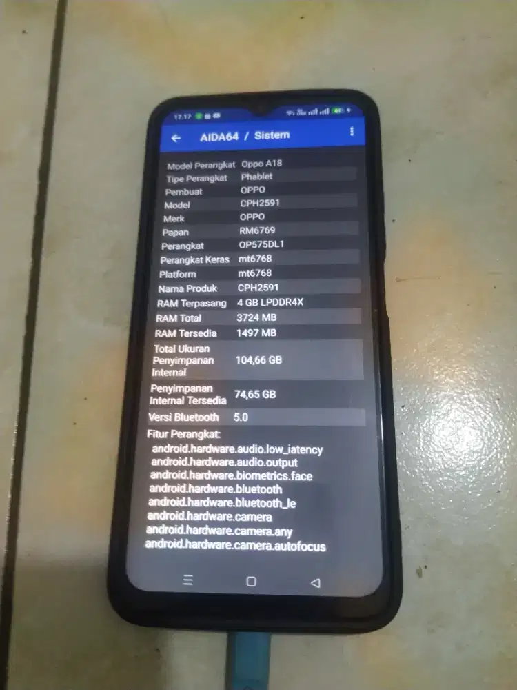 Oppo A18 Ram 4+4/128 GB