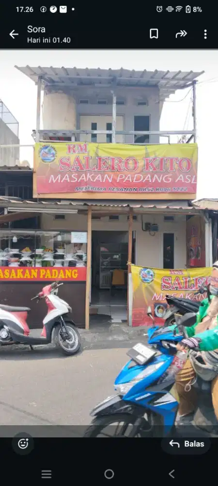 Di butuhkan pegawai cowo wr nasi padang