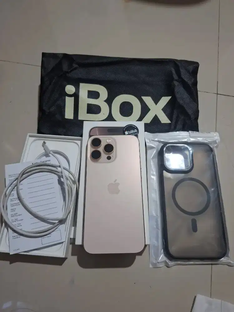 Iphone 16 pro max 256gb garansi resmi ibox