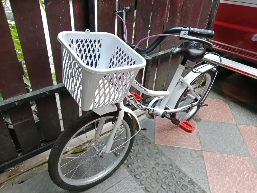 Sepeda anak warna putih