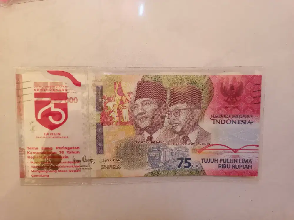 uang edisi kemerdekaan 75000